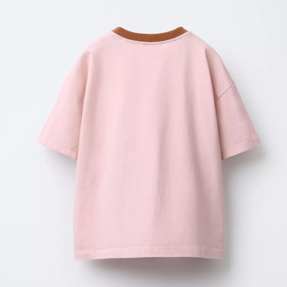 Zara Pink Kids T-Shirt with Hot Dog Graphic - Picture 3 of 5